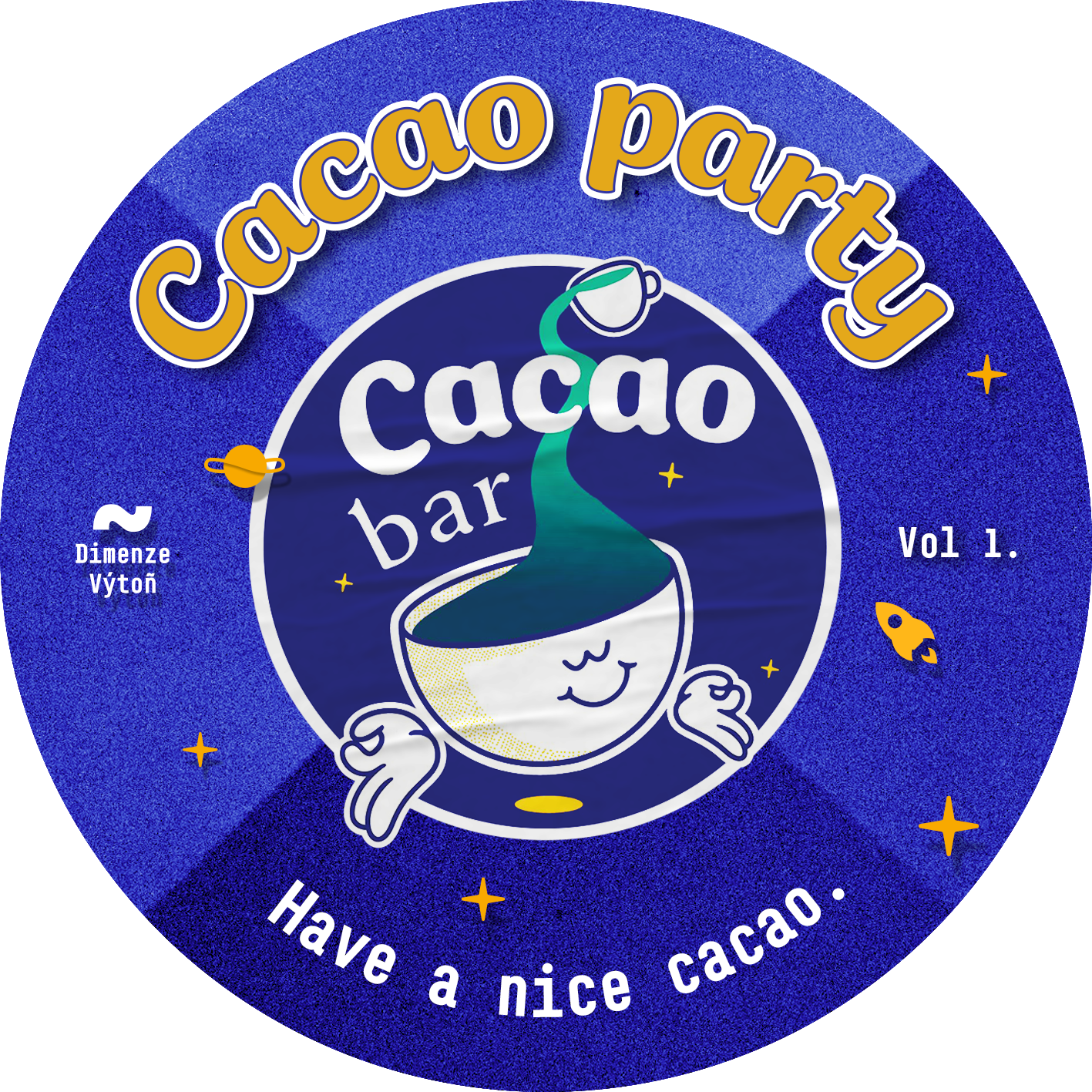 Bright paper lantern with a moon on it